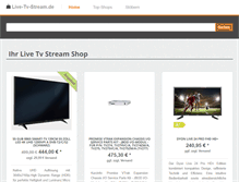 Tablet Screenshot of live-tv-stream.de
